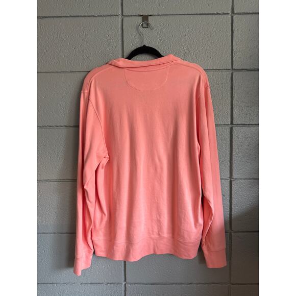 Women's Vineyard Vines 100% Cotton Quarter Zip Pullover size M in Pink Preppy - Picture 4 of 4